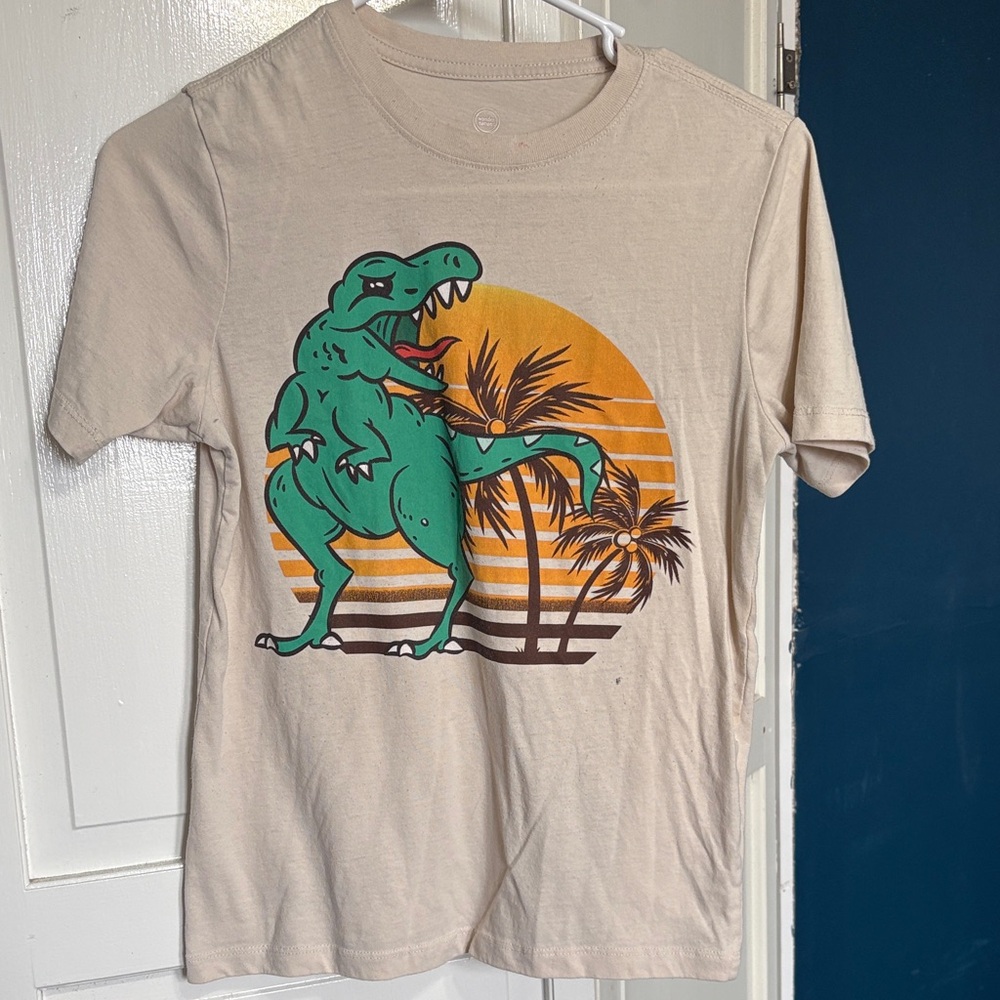 Wonder Nation Beige Dinosaur Tee
